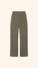 petite women's green trousers